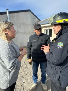 El Gobierno Provincial releva la zona afectada y coordina acciones contención a las familias afectadas