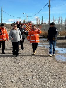 El Gobierno Provincial releva la zona afectada y coordina acciones contención a las familias afectadas