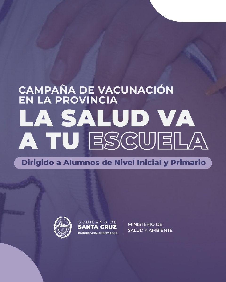 Continúan las jornadas de Vacunación en las escuelas