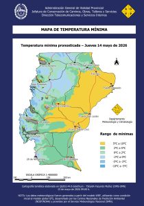 Vialidad Provincial monitorea el clima para garantizar la transitabilidad