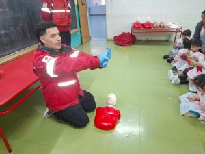 El Jardín de Infantes N° 35 junto a la Cruz Roja vivió una jornada de prevención