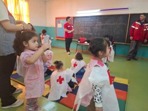 El Jardín de Infantes N° 35 junto a la Cruz Roja vivió una jornada de prevención