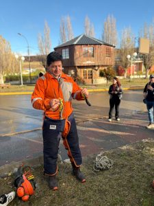 El Consejo Agrario Provincial llevó adelante un taller de poda y formación forestal en 28 de Noviembre