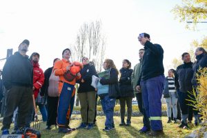 El Consejo Agrario Provincial llevó adelante un taller de poda y formación forestal en 28 de Noviembre