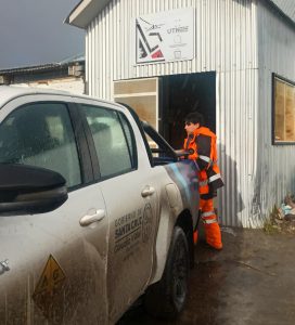 Vialidad Provincial culminó con la distribución de sal para instituciones de la Cuenca Carbonífera