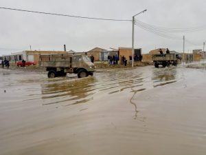 Seguridad y Municipio trabajan en conjunto ante inundaciones en barrios de Río Gallegos