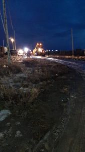 El Gobierno de Santa Cruz y el Municipio realizaron tareas para drenar calles en barrios de Río Gallegos