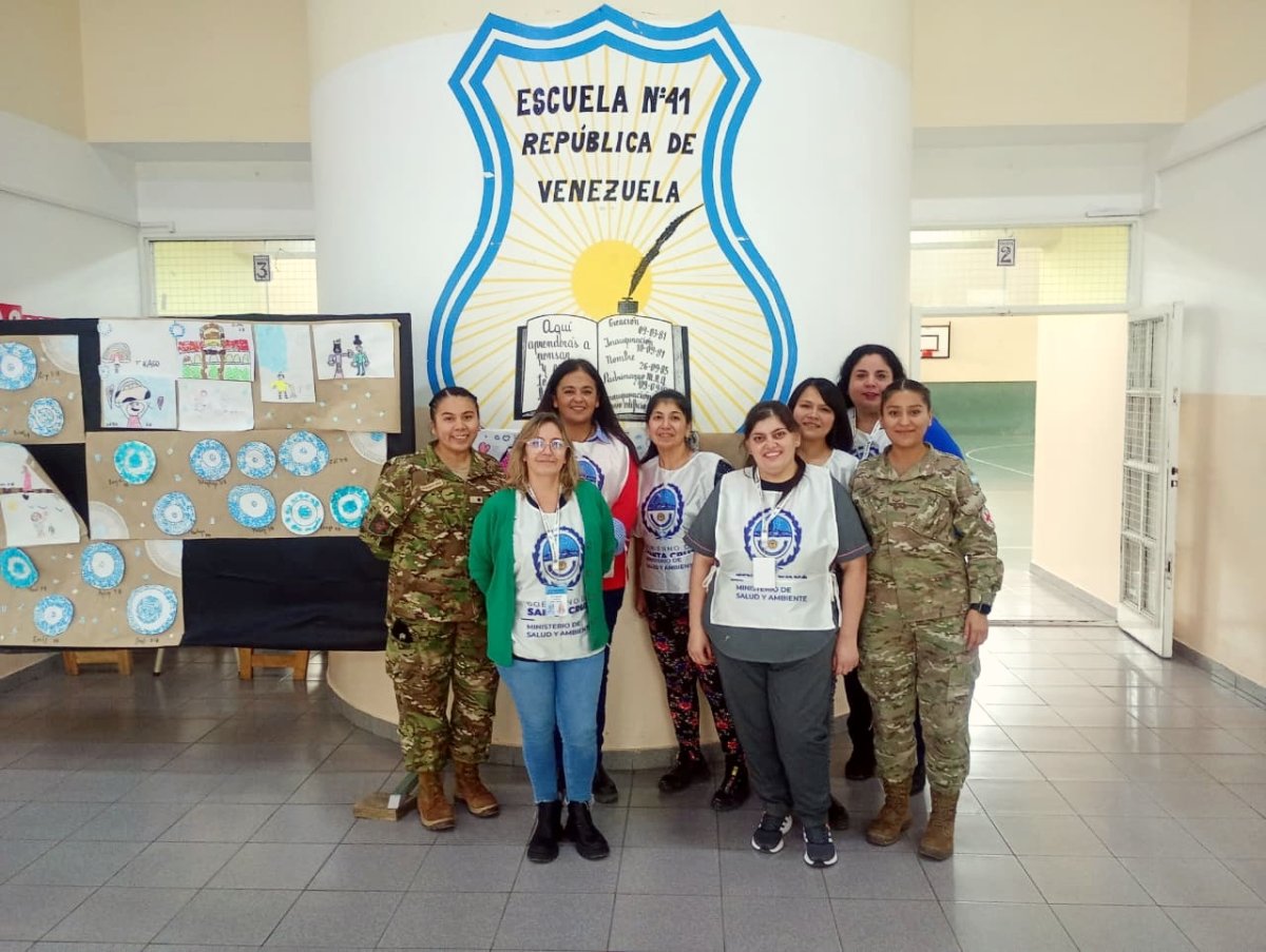 "La Salud va a tu Escuela": Los equipos sanitarios avanzan con la vacunación en toda la Provincia