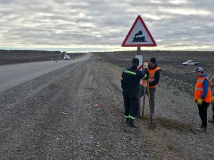 Vialidad Provincial continúa reforzando la señalización vial