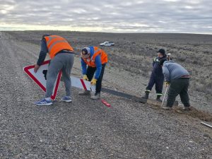 Vialidad Provincial continúa reforzando la señalización vial
