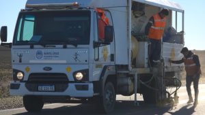 Vialidad Provincial finalizó trabajos de demarcación y señalización en el cruce ferroviario de Jaramillo