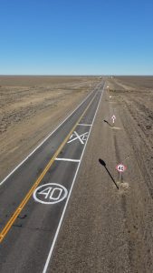 Vialidad Provincial finalizó trabajos de demarcación y señalización en el cruce ferroviario de Jaramillo