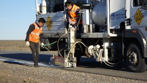 Vialidad Provincial finalizó trabajos de demarcación y señalización en el cruce ferroviario de Jaramillo