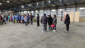 Más de 400 familias ya compraron en la primera jornada minorista en el Mercado Concentrador Patagónico de Río Gallegos