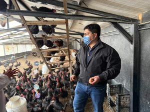 Claudio Vidal recorrió la planta avícola de Puerto Santa Cruz y destacó el impulso a la producción local