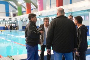 Claudio Vidal recorrió obras e instituciones de Puerto Santa Cruz y reafirmó el compromiso con el desarrollo local