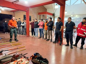 Más de 25 personas participaron del Curso Básico de Combatiente de Incendios Forestales en la Cuenca Carbonífera