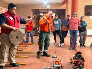 Más de 25 personas participaron del Curso Básico de Combatiente de Incendios Forestales en la Cuenca Carbonífera