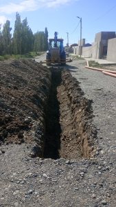 Servicios Públicos finaliza la primera etapa de la extensión de la red de cloacas en Piedra Buena
