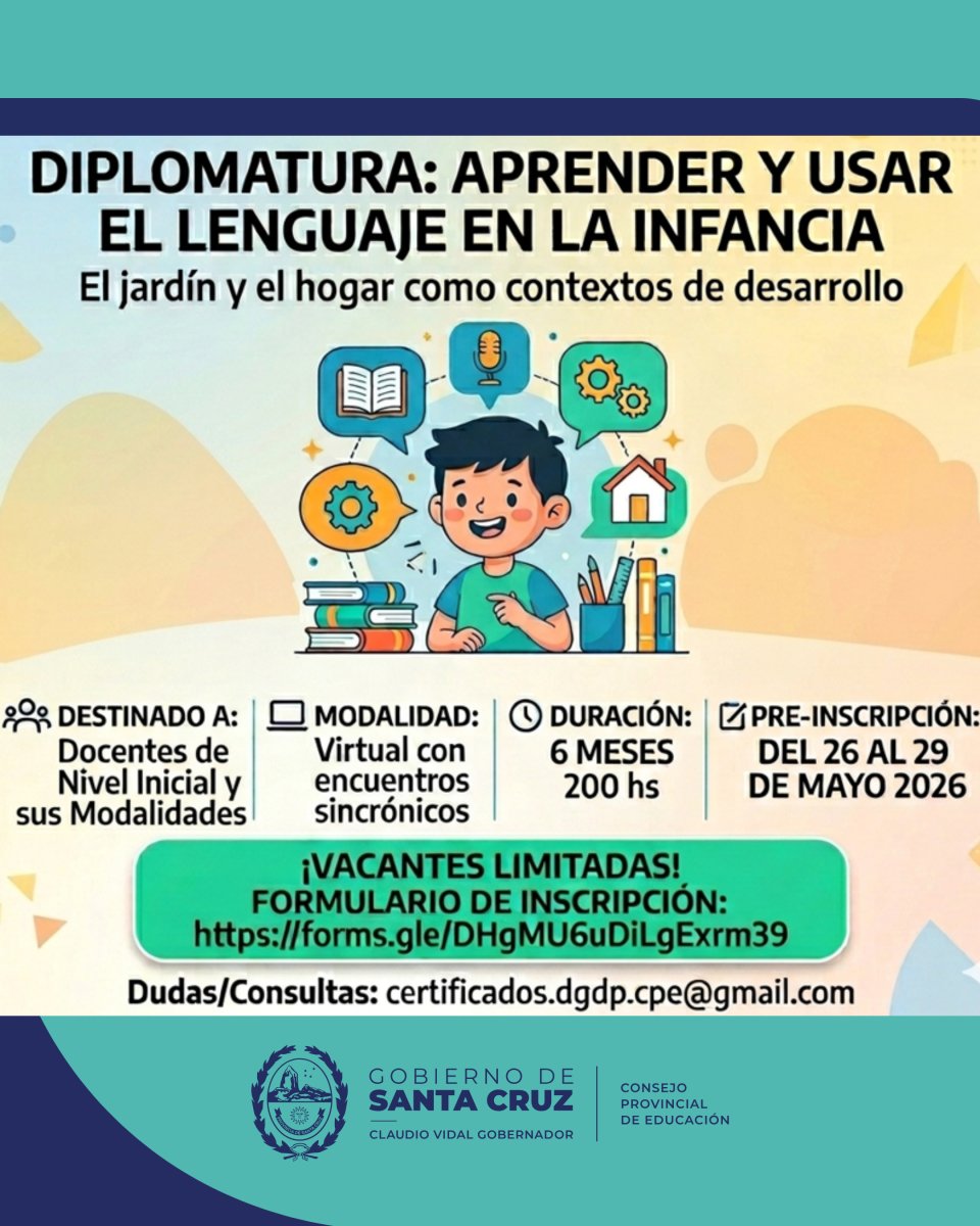 Invitan a participar de la Diplomatura "Aprender y usar el lenguaje en la infancia"