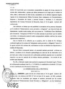 Santa Cruz adhirió al decreto nacional que prohíbe las reuniones familiares y sociales