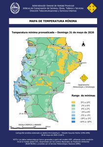 Anuncian fin de semana con nieblas, lluvias y heladas en Santa Cruz