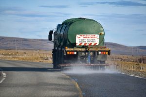 Vialidad Provincial realizó riego de líquido antihielo sobre la Ruta Nacional N° 40