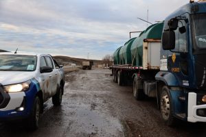 Vialidad Provincial realizó riego de líquido antihielo sobre la Ruta Nacional N° 40