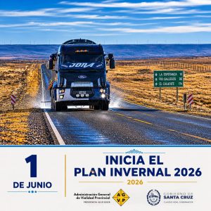 Plan Invernal 2026: Vialidad Provincial despliega tecnología, equipamiento y 29 puestos operativos para garantizar rutas seguras en Santa Cruz