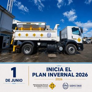 Plan Invernal 2026: Vialidad Provincial despliega tecnología, equipamiento y 29 puestos operativos para garantizar rutas seguras en Santa Cruz