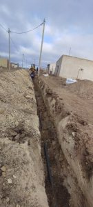 Servicios Públicos ejecuta obras para llevar agua, luz y cloacas a 500 familias de Puerto San Julián