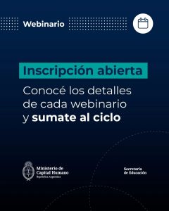 Invitan a participar del nuevo ciclo de webinarios sobre la enseñanza del inglés