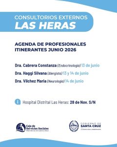 La Caja de Servicios Sociales informó sobre la agenda de consultorios externos en Zona Norte