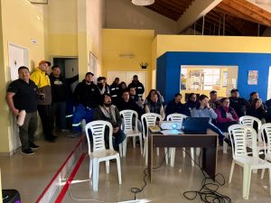 Servicios Públicos realizó talleres para prevenir la violencia laboral 28 de Noviembre y Río Turbio