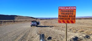 Vialidad Provincial colocó cartelería preventiva en la Ruta Provincial N° 29