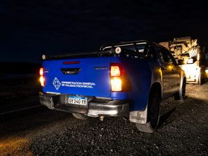 Vialidad Provincial realizó distribución de sal sobre la Ruta Nacional N° 40