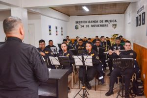 #SomosElEstado: Honrar la música, en la Banda 14 de Noviembre multiplican el fervor patriótico