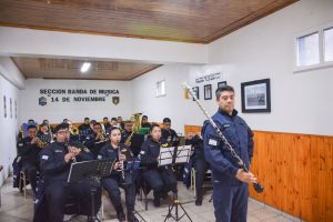 #SomosElEstado: Honrar la música, en la Banda 14 de Noviembre multiplican el fervor patriótico