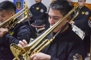 #SomosElEstado: Honrar la música, en la Banda 14 de Noviembre multiplican el fervor patriótico