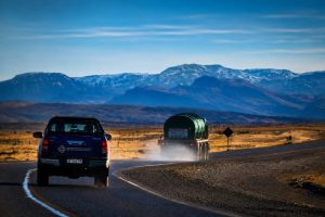 Vialidad Provincial realizó tareas de riego de líquido antihielo sobre la Ruta Nacional N° 40