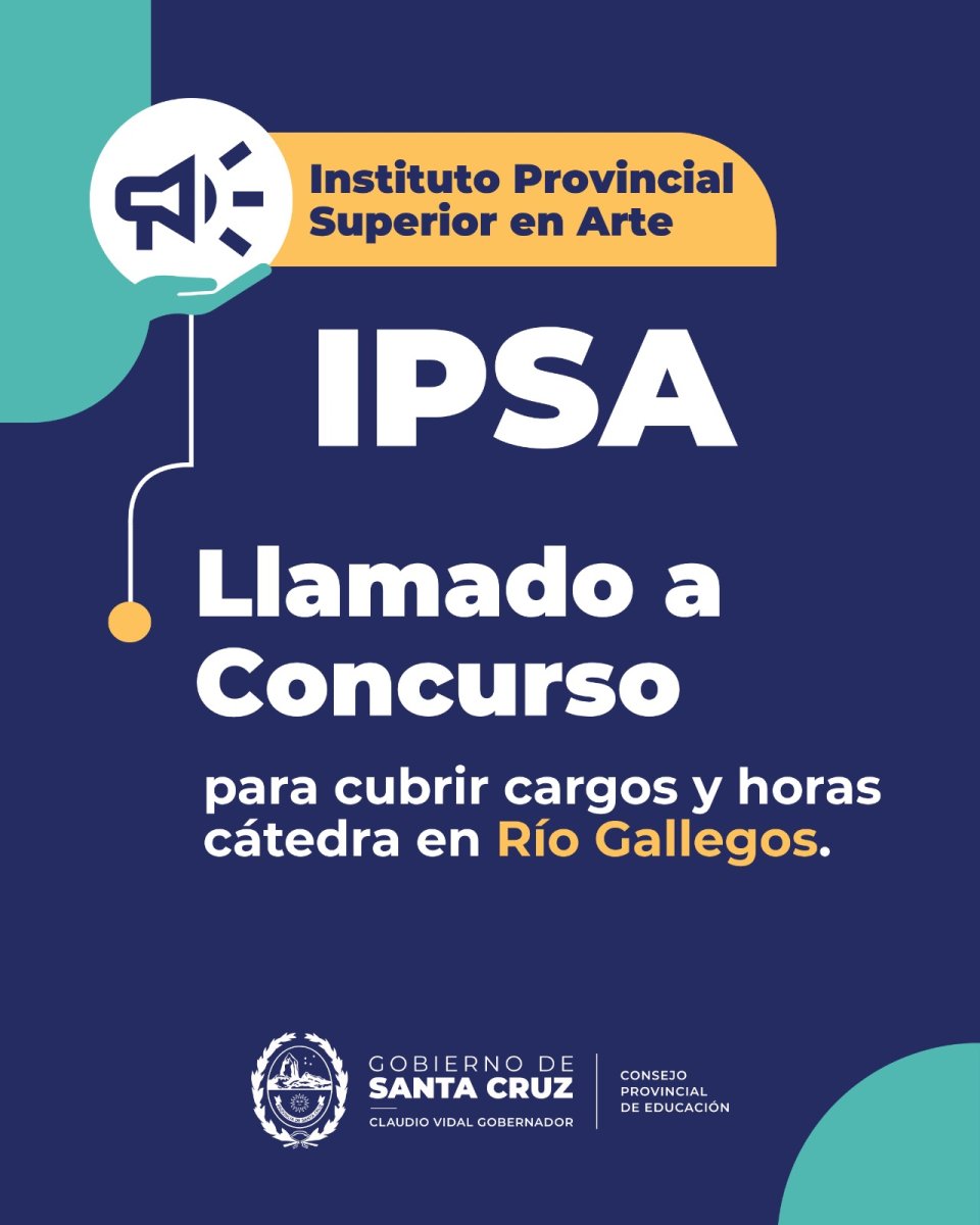 Convocatoria a cubrir cargo en el IPSA de Río Gallegos