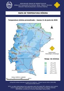 Santa Cruz se prepara para un marcado descenso de temperaturas y nevadas durante esta semana