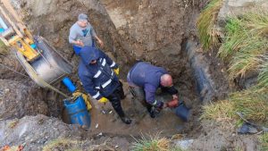Servicios Públicos realiza trabajos de reparación en la Estación Elevadora N°6