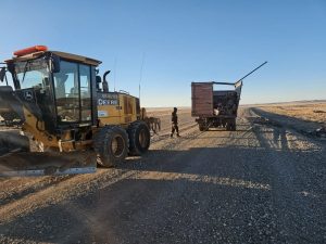 Vialidad Provincial brindó asistencia a un camión volcado sobre la Ruta Nacional N° 40