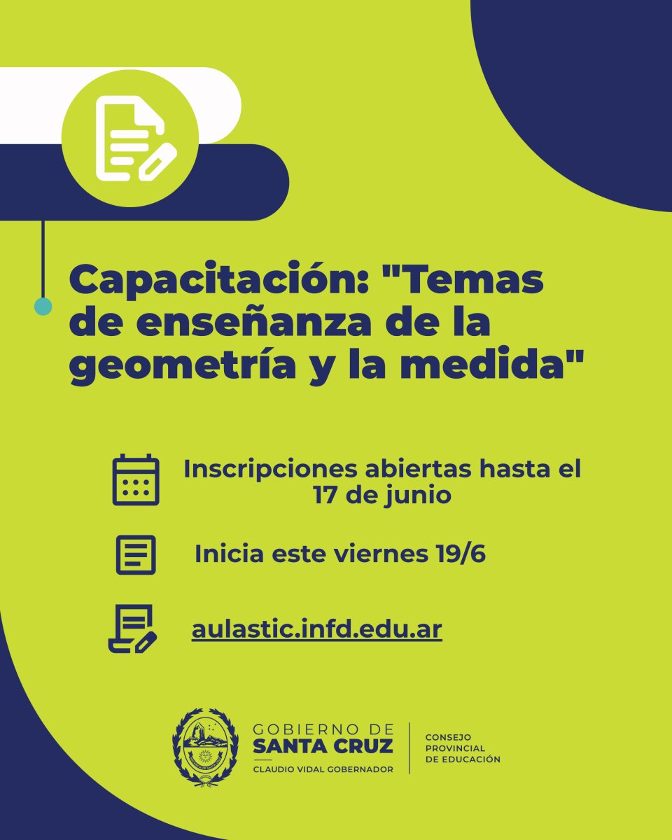 Invitan a docentes de Nivel Primario a capacitarse en la enseñanza de la Geometría y la Medida