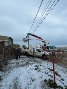 Río Gallegos: Servicios Públicos desplegó un intenso operativo para restablecer el servicio eléctrico tras el temporal