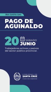 El Gobierno de Santa Cruz anunció la fecha de pago del aguinaldo 