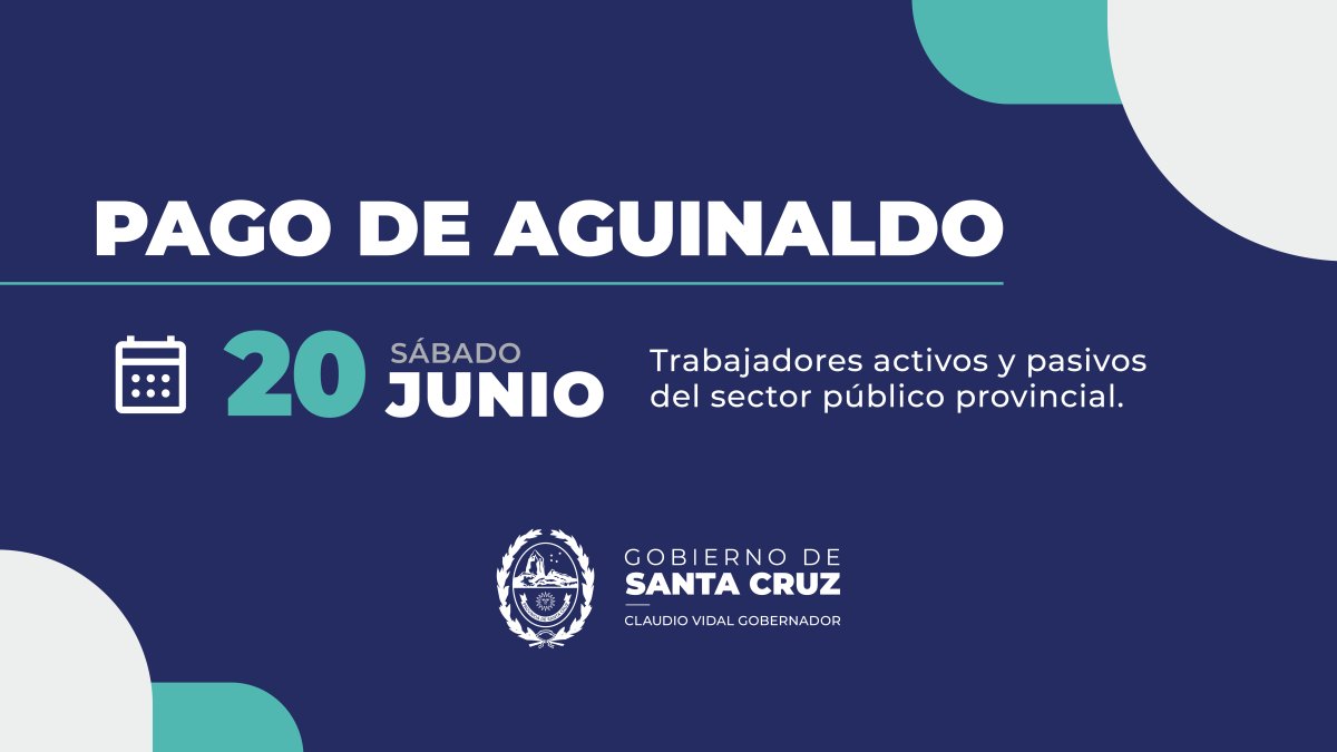El Gobierno de Santa Cruz anunció la fecha de pago del aguinaldo