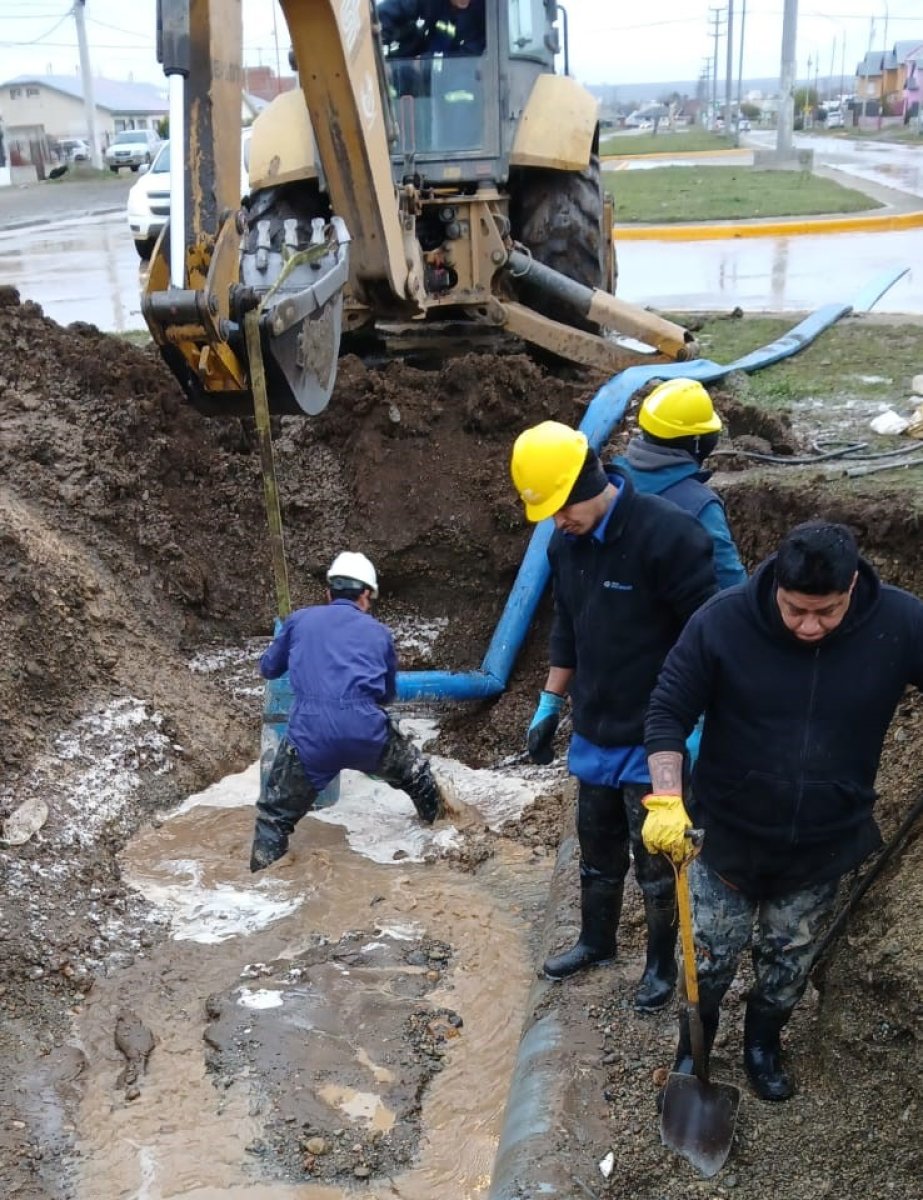Los trabajos se realizan en la zona de las calles Lorenzo y Félix Ríquez.