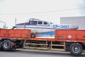 Llegó a Río Gallegos una aeronave para fortalecer la formación de técnicos aeronáuticos en la Escuela Industrial N° 6